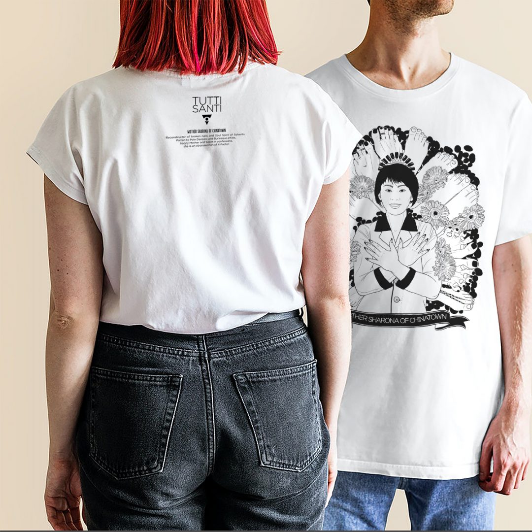 Mother Sharona of Chinatown | t-shirt   TUTTISANTI - Image 4